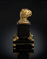Finial from the Throne of Tipu Sultan, Gold; inlaid with diamonds, rubies, and emeralds; lac core